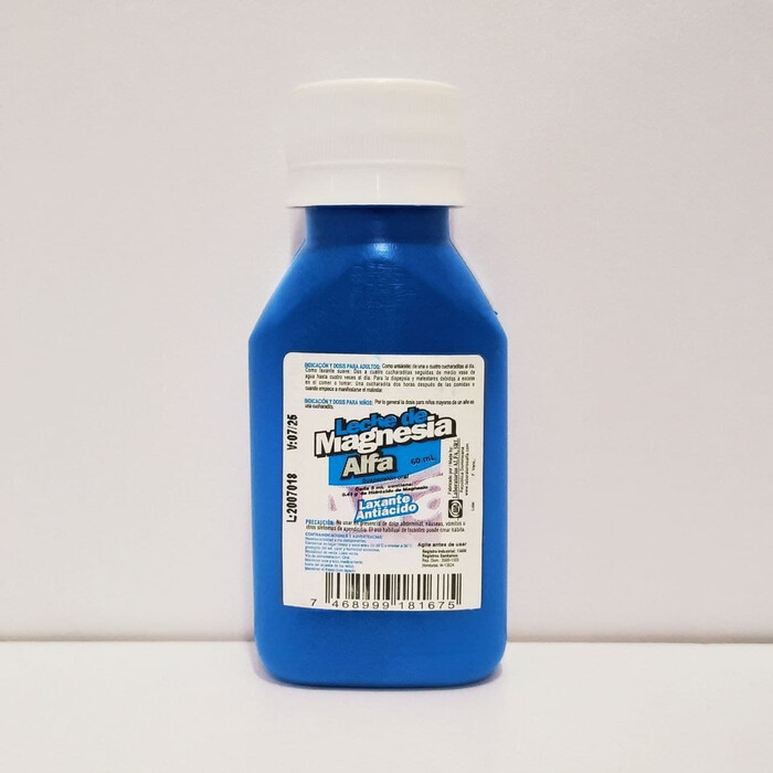 El hidróxido de magnesio, más conocido como leche de magnesia
